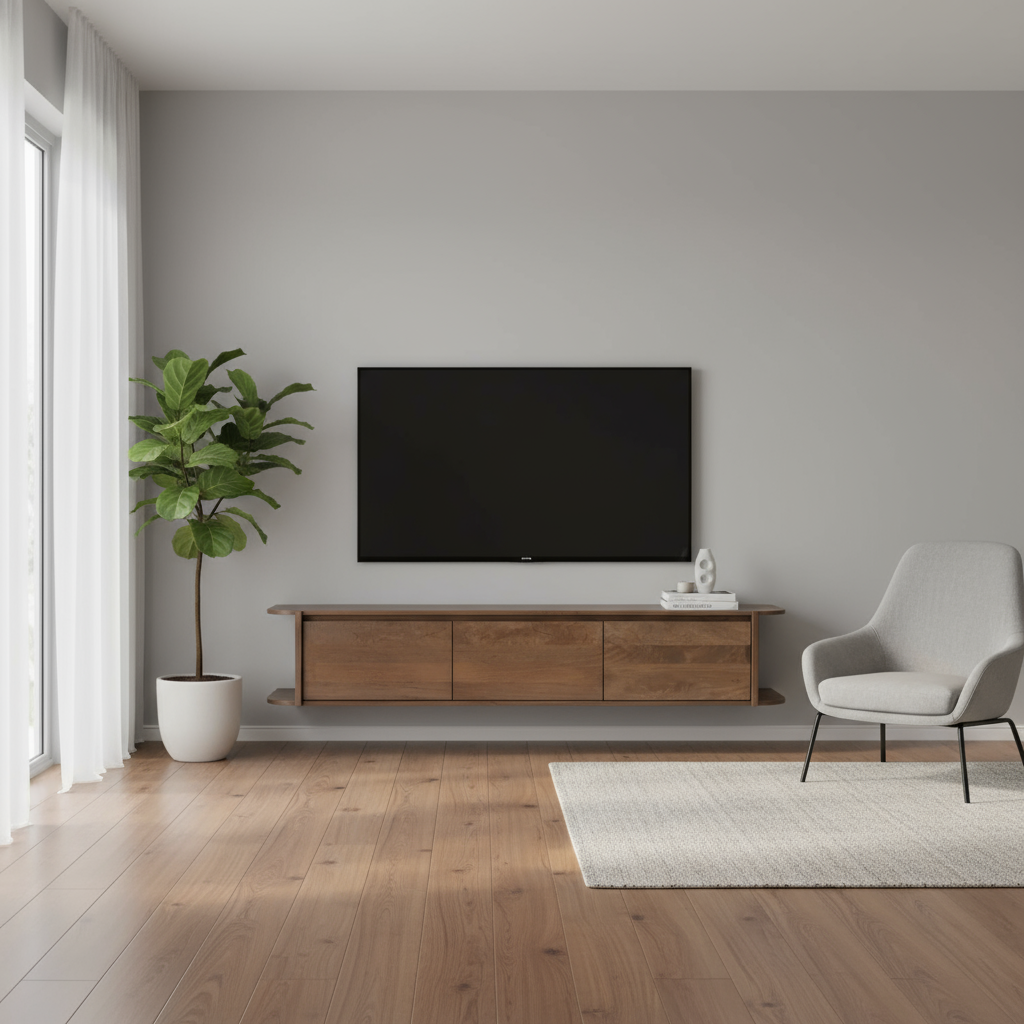 Tv meubel Jade zwevend bruin