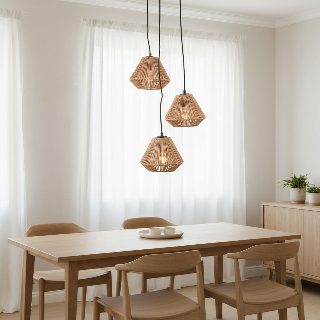 Hanglamp Ibiza Diamond 3-Lichts Naturel