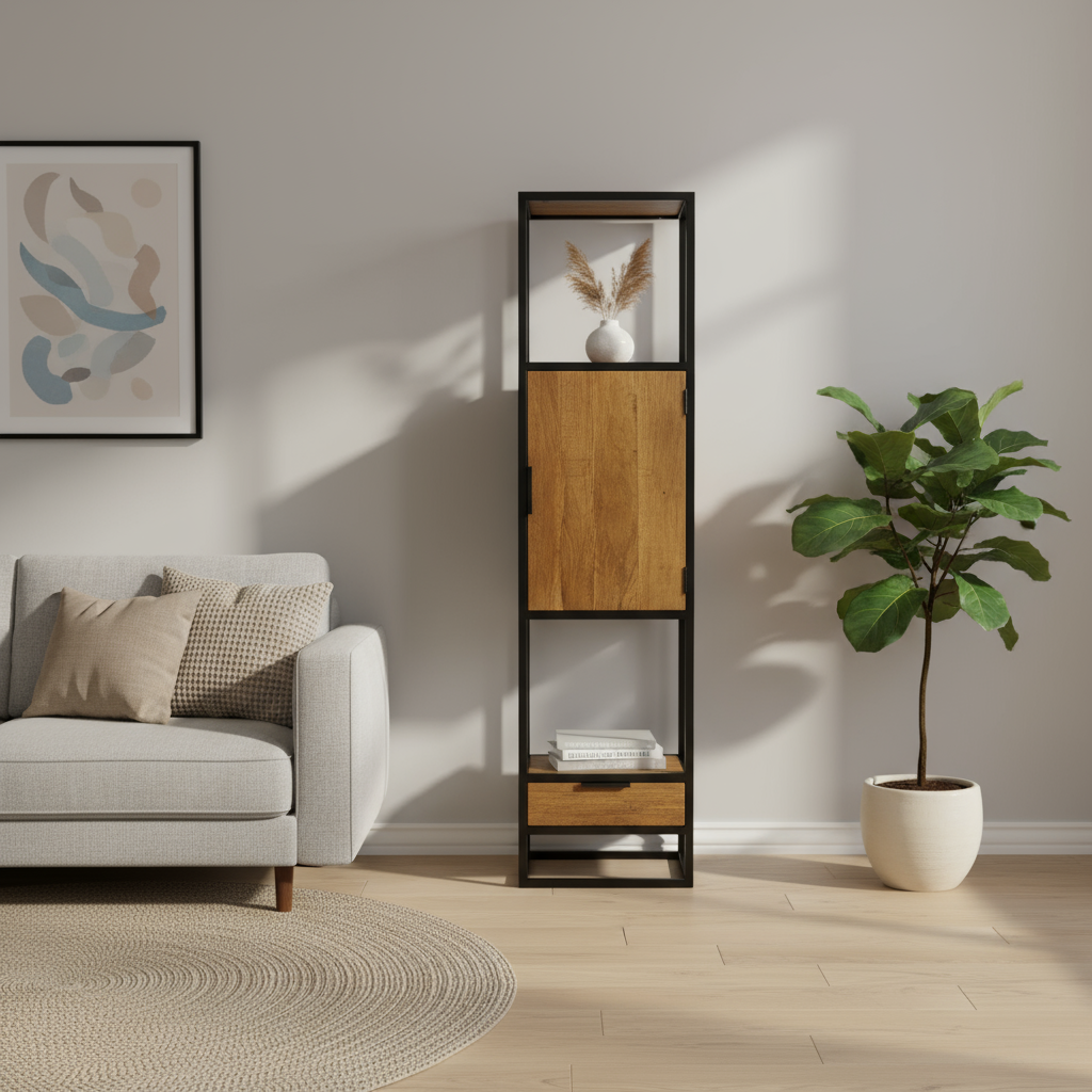 Boekenkast Dex met 1 deur