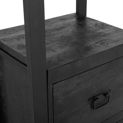 Boekenkast Britt + lades zwart