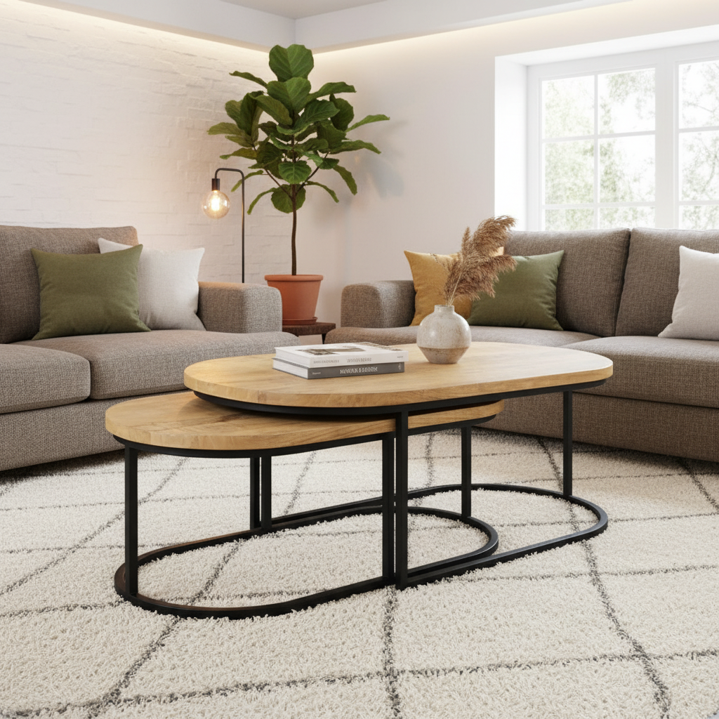 Salontafel Olivia set van 2