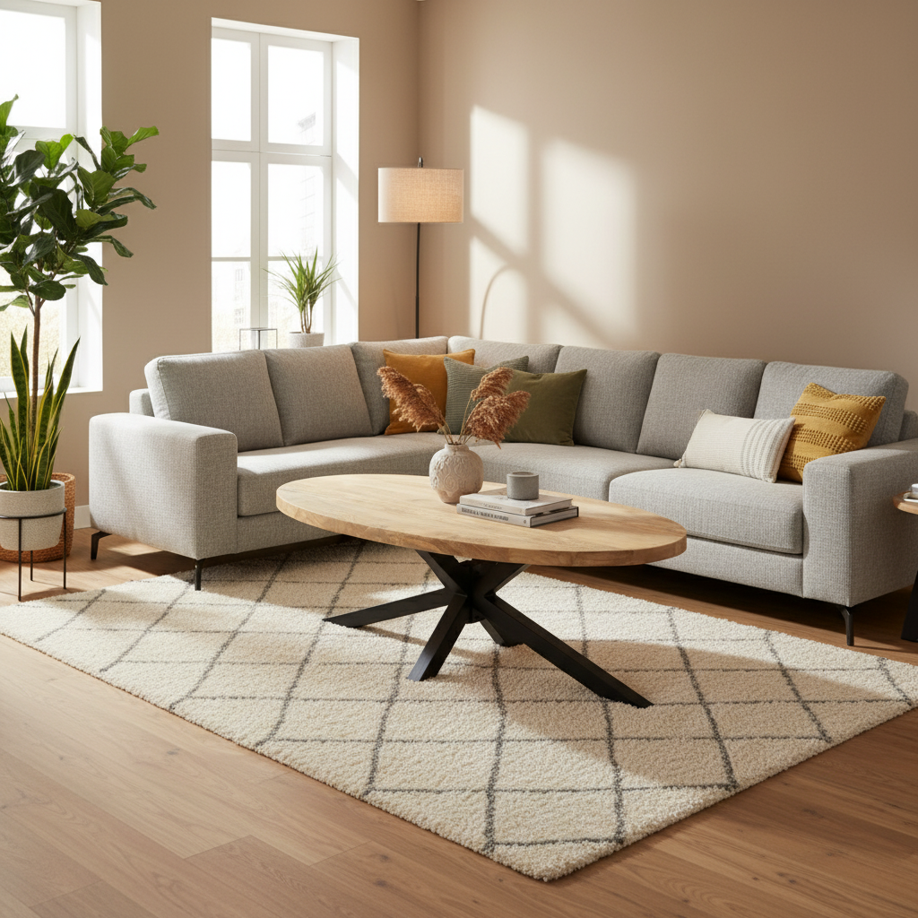 Salontafel Ellips spiderpoot