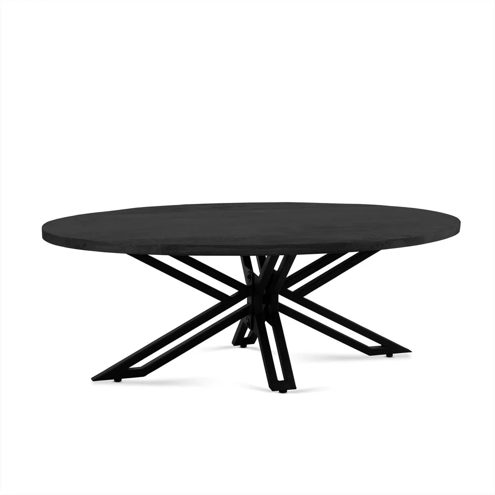 Salontafel Ellips Yana zwart