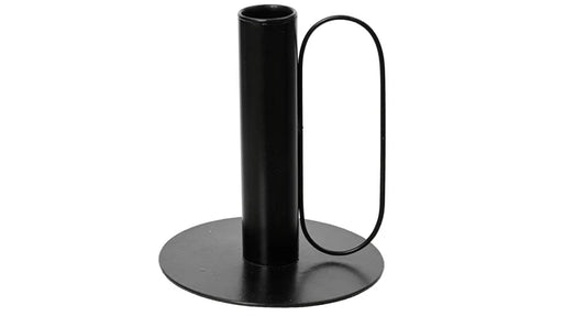 Kandelaar ijzer - zwart