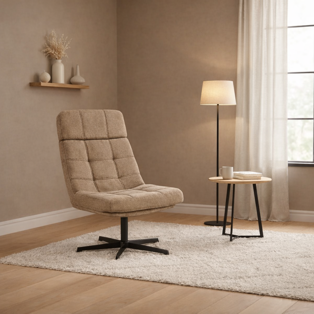 Draaifauteuil Alvar Taupe