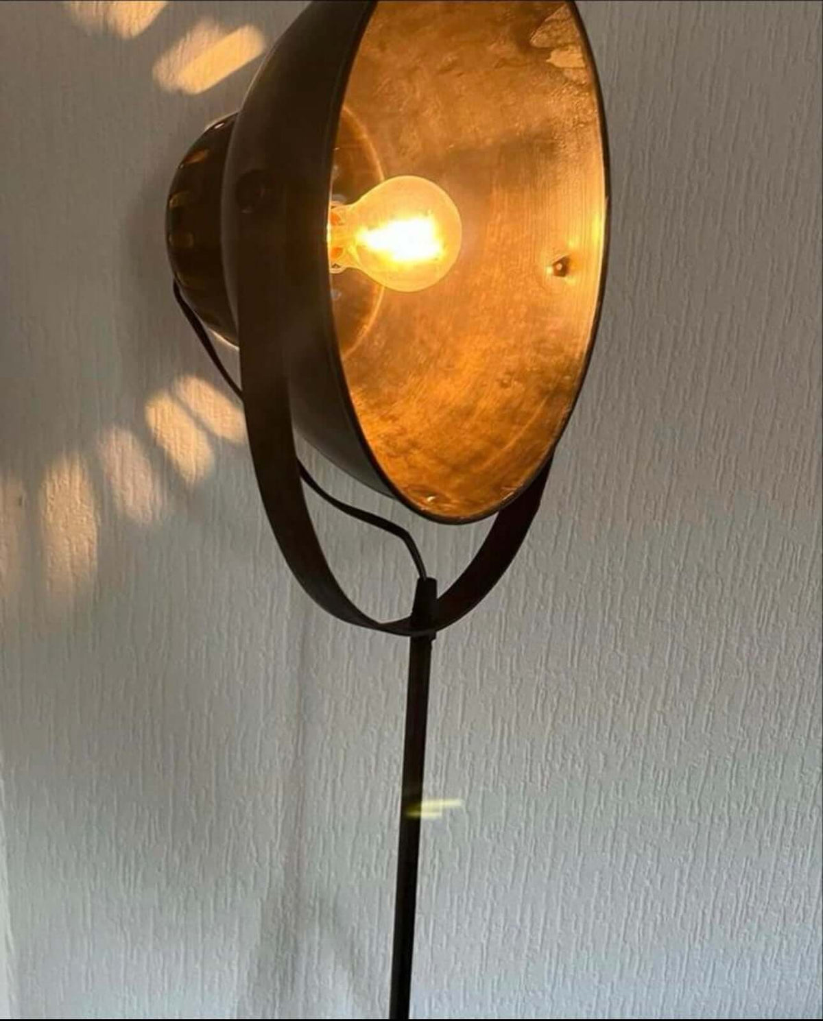 Industriële stalen lamp 160 cm