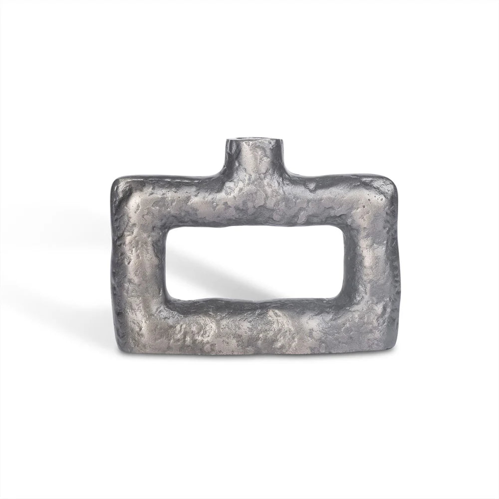 Vaas rechthoekig zilver