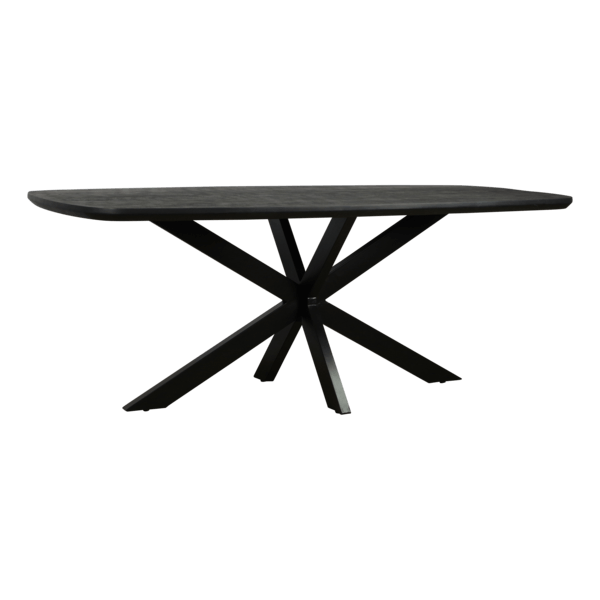 Deens ovale eettafel Bente Mangohout - zwart