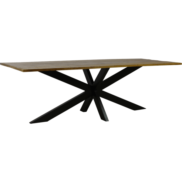 Eettafel recht mangohout