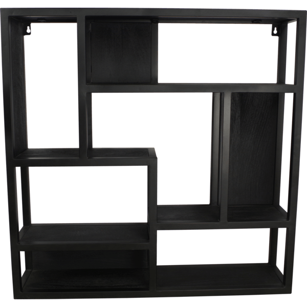 Dex wandrek 75 cm vierkant zwart