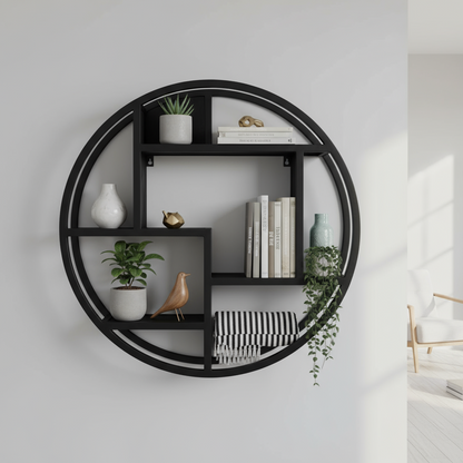 Dex wandrek 75 cm rond zwart