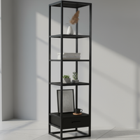 Dex boekenkast 1 lade zwart