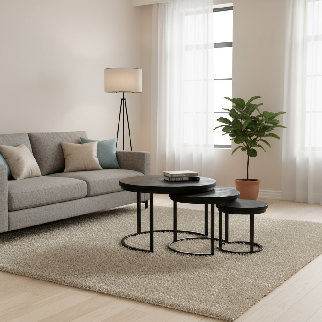 Salontafelset 3-delig  Quin Zwart