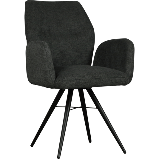 Eetkamerstoel Juel draaibaar met leuningen