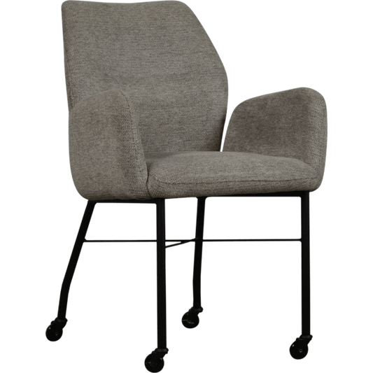 Eetkamerstoel Juul met wieltjes