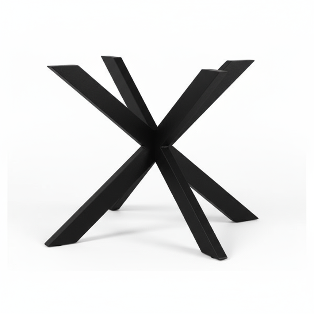 Eettafel Rond verjongt zwart