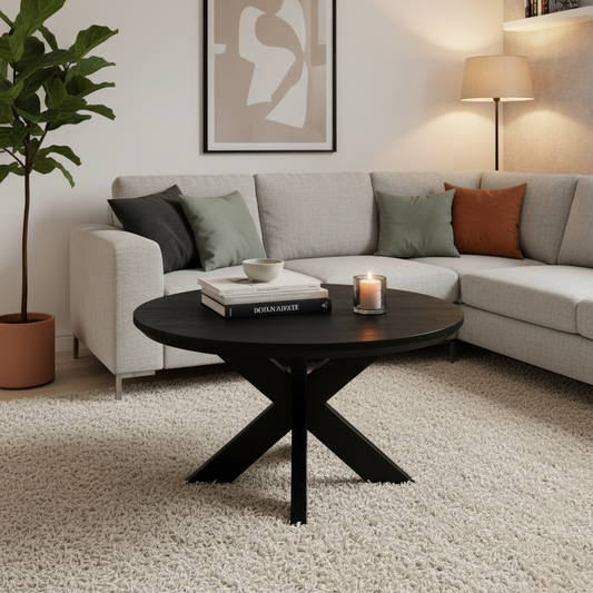 Salontafel Max - 80 zwart